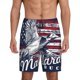 thumbnail image 1 of Fotbe Mallard Duck With American Flag Pantalones Cortos de Pijama para Hombre, Ropa de Dormir, Pantalones de Pijama Cortos para Hombre-Small, 1 of 6