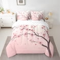 thumbnail image 2 of Homewish Cherry Blossom 7-Piece Twin Bedding Sets,Pink Sakura Bedding Comforter Set,Japanese Theme Sheet Sets For Girls Kids,Microfiber Bedroom Decor, 2 of 8