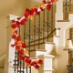 thumbnail image 4 of Guirnalda De Hojas De Arce Artificiales, Guirnalda Para Colgar En La Pared, Mimbre De Otoño Para El Día De Acción De Gracias, Decoraciones Navideñas De Halloween Serendint HA037675-00, 4 of 6
