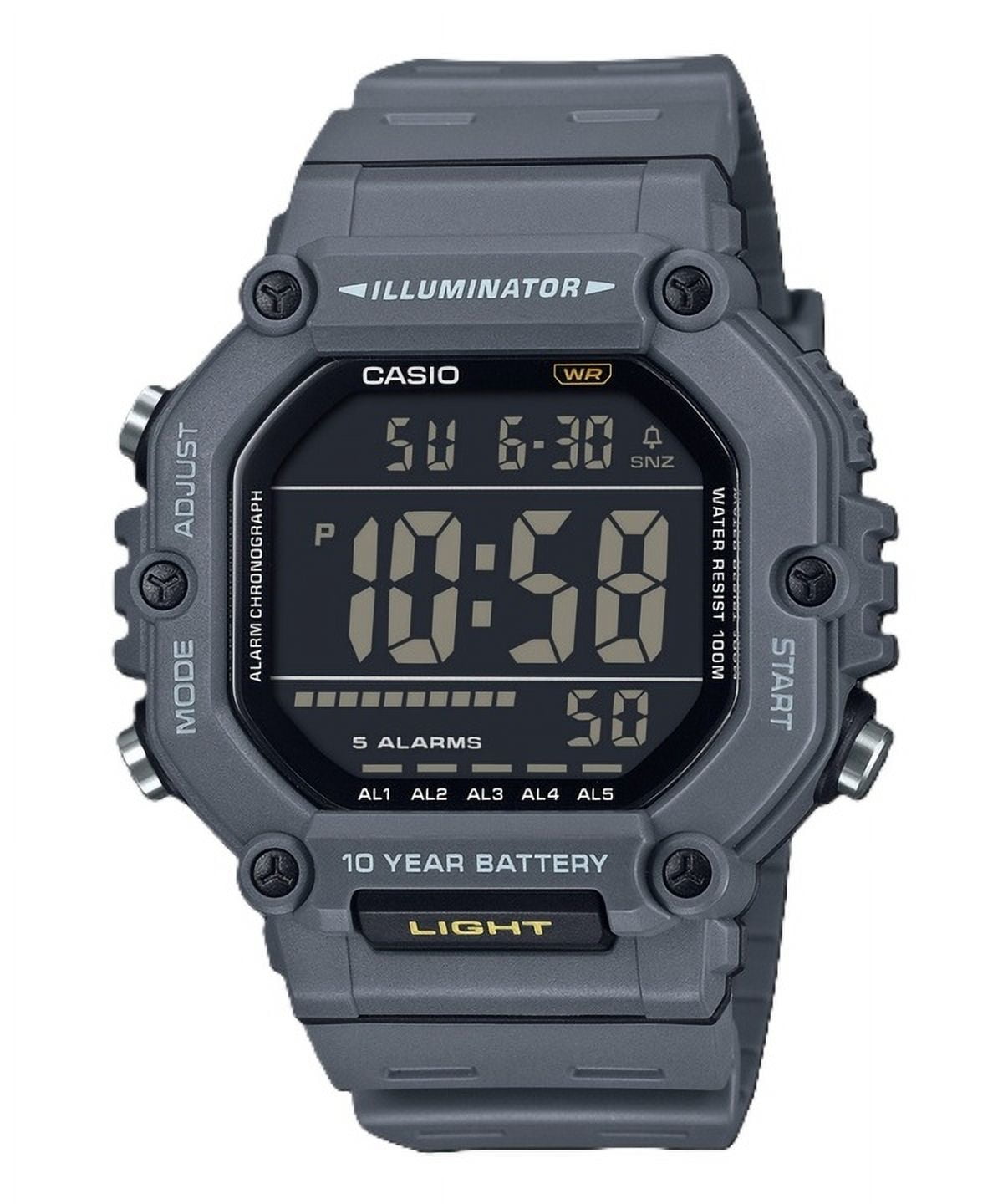 Casio Digital Resin Strap Quartz AE-1600H-8BV 100M Men's Watch