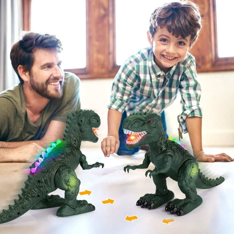 CJC T-Rex Walking Dinosaur Toys, Moving Glowing Dino Figure