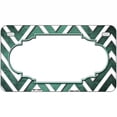 thumbnail image 2 of Mint White Chevron Scallop Oil Rubbed Metal Novelty License Plate 7" x 4" Motorcycle, 2 of 2