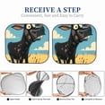 thumbnail image 4 of Lsque Whimsical Cartoon Cow 2 PCS Windshield Sun Shade | CarFoldable Window Covers | Car Accessories Reflect UV for Universal Cars SUV Truck | Medium, 4 of 7