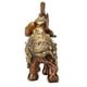 thumbnail image 3 of Adorno de Elefante Dorado, Estatua Artesanal, Adorno de Resina Con forma de Elefante, Grano de Madera, Mueble de TV para El Hogar, Decoración Artesanal, 3 of 7