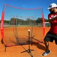 thumbnail image 5 of Hit Run Steal Heavy Duty Softball and Baseball Net with Carrying Bag, Red, 5 of 6