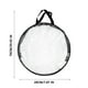 thumbnail image 4 of Bolsa de PVC para guardar coronas de 30 pulgadas | Recipiente transparente para coronas de flores con asa | Organizador de plástico duradero para Navidad, Pascua y Halloween | Portabebés redondos y, 4 of 9