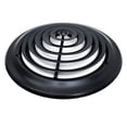 thumbnail image 4 of Fits 12 Inch Neck Air Duct | Steel Round Air Supply Diffuser for Ceiling by Handua | Round Diffuser Vent Cover | Black | Outer Dimension: 15-15/16", 4 of 7