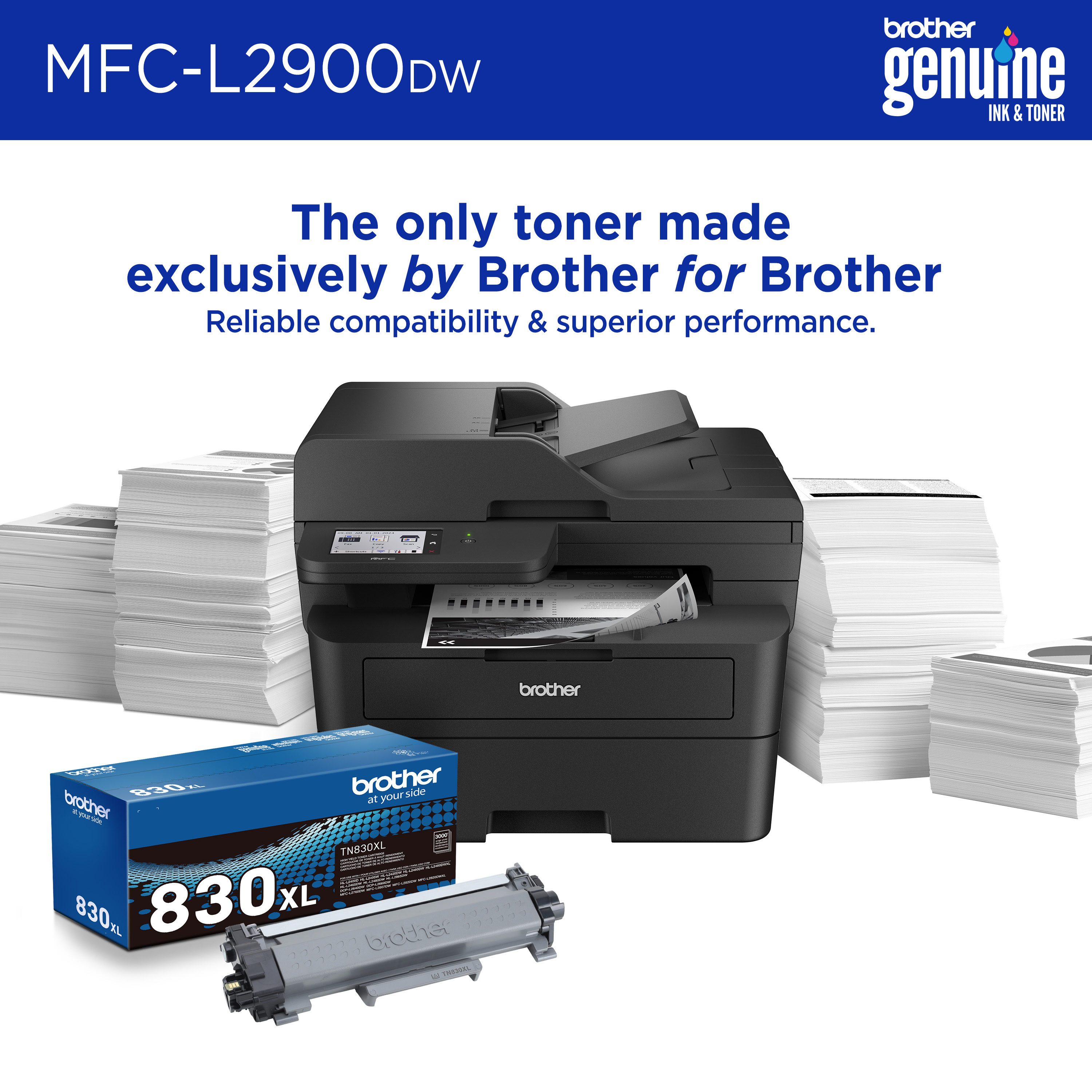 Brother MFC-L2900DW XL Wireless Monochrome All-in-One Laser photo 8