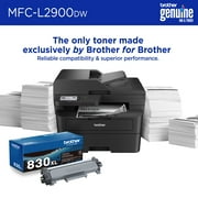 Brother Wireless MFC-L2900DW XL Compact Monochrome All-in-One Laser Printer, Duplex, Mobile Printing