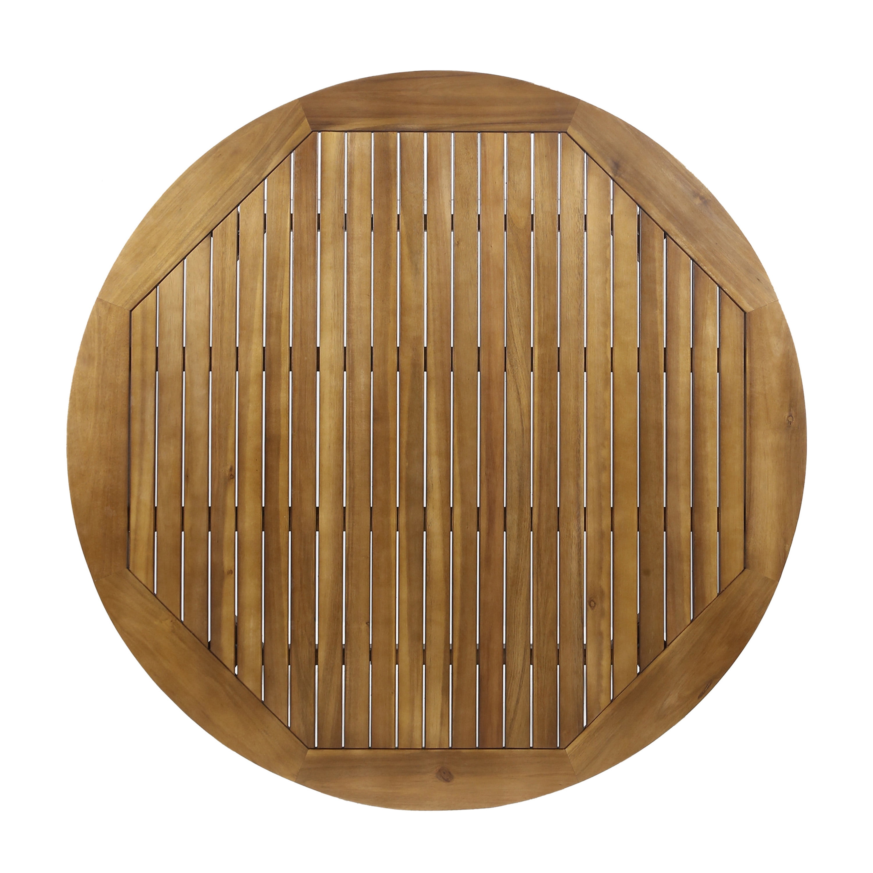 Euroco simple and sleek acacia wood dining table is the perfect addition to any backyard space