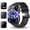Black, variant on Smart Watch for Android and iPhone Samsung, 1.91'' Smartwatch for Women Men, 100+ Sports Modes Fitness Tracker with Answer Make Calls/Message Reminder, IP68 Waterproof, Purple