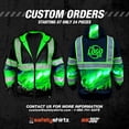 thumbnail image 6 of SafetyShirtz SS360 Northern Lights Hi Vis Zip-Up Hoodie for Men - Heavy-Duty Polyester with Soft Combed Fleece Interior - Enhanced Visibility and Reflective Hoodie, Black - Large, 6 of 6