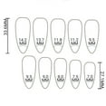 thumbnail image 5 of Silver Shimmer Fake Nails Wearable Long Gradient Fake Nail for Women and Girls Perfect Gift  Glue Models XZ232, 5 of 8