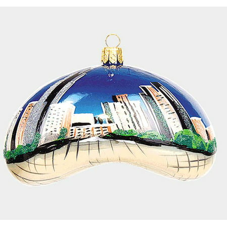 Chicago Bean During the Daytime Polish Blown Glass Christmas Ornament