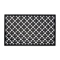 thumbnail image 1 of DII Indoor Outdoor Rubber Easy Clean Entry Way Welcome Doormat, Floor Mat, Rug For Patio, Front Door, All Weather Exterior Doors, 18 x 30" - Lattice, 1 of 7