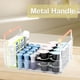 thumbnail image 5 of Bandeja organizadora de maquillaje transparente JONKASIPA con asas, 5 of 7