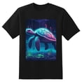thumbnail image 2 of Plus Size Shirt for Women Black Tops for Women Short Sleeves Shirt for Women Turtle T Shirt Crewneck Shirt for Women XL, 2 of 5