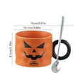 thumbnail image 3 of Hvmvliv Mug Set 6in Halloween Mug with Spoon Ceramic Coffee Cup Drinkware Home Cute Mugs Hot Drinks Cups Halloween Decorations Gift Boxed Suitable for Halloween Decoration Multicolor, 3 of 6
