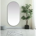 thumbnail image 6 of Metal Frame Oval Mirror 36x72 Inch in Black, 6 of 7