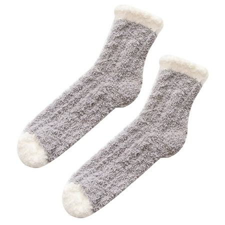 

harmtty 1Pair Universal Socks Elastic Casual Style Gift Practical Soft Socks for Going out Grey
