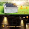thumbnail image 2 of Solar Fence Light, Stainless Steel Decorative Light LED Garden Light, Waterproof Step Light Wireless Outdoor, 6 Pack, 2 of 5