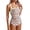 68 Yellow Floral, variant on Women Sexy Tummy Control One Piece Swimsuit Halter Retro Bathing Suit