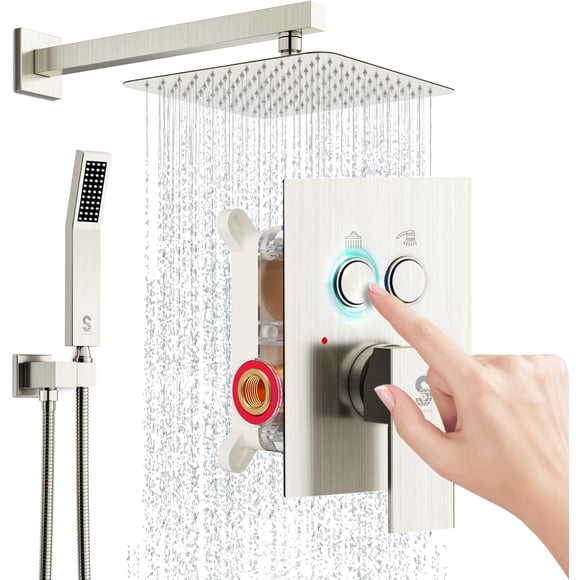 es Matte Shower System Wall Mounted Shower Faucets Sets CompleteContain Shower Faucet Roughin Valve Body and Trim Kit