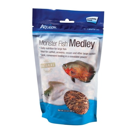 Aqueon Monster Fish Medley Fish Food 3.5 Ounces