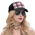 thumbnail image 5 of Yiaed Heart Plaid Print Baseball Cap Dad Hat Polo Style Plain Blank Adjustable Size, 5 of 5
