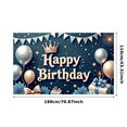 thumbnail image 7 of Decorative Design Happy Birthday Banner Balloon Decoration Party Backdrop Crown Theme for Birthday Party Indoor Celebration, 7 of 7