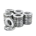thumbnail image 1 of 32 Pack Curtain Grommets Curtain Hook Eyelets Hanger Grommets Matte Silver, 1 of 6