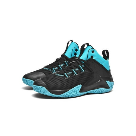 

Wazshop Men Sneakers Breathable Basketball Shoes Lace Up Athletic Shoe Abrasion-resistant Sport Trainers Mens Casual Sneaker Comfort Lightweight Black Blue 11