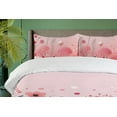 thumbnail image 2 of Ambesonne Pink Duvet Cover Set, Dots Sweets of Spring Pattern, Twin, Pastel Pink Dark Teal, 2 of 4