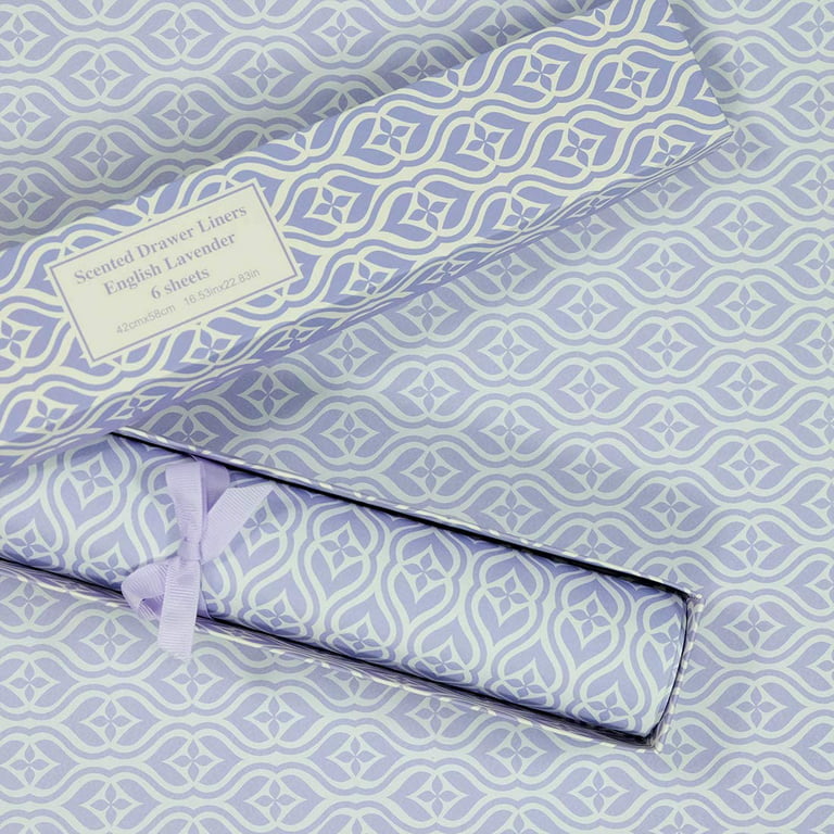 10 Sheet Fragrant Drawer Liners for Dresser Lavender Scented
