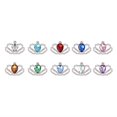 thumbnail image 2 of 10PCS DIY Decorative Decals Alloy Rhinestone Inlaid Patchs Crystal Crown DIY Accessory Elegant Jewelry Making Decor Creative Jewelry Sticker Decor for Women Lady DIY Jewelry (Mixed Color), 2 of 9