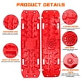 thumbnail image 4 of Recovery Traction Boards, Offroad Tracks Board, Traction Tire Ladder, 4WD Traction Mats for Sand, Mud & Snow (Red), 4 of 7