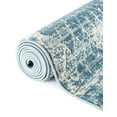 thumbnail image 6 of Unique Loom Leipzig Collection Area Rug - Dresden (3' 3" Round Blue/Gray), 6 of 11
