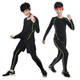 thumbnail image 2 of Traje de fitness para niños Mallas de manga larga Mallas deportivas elásticas Baloncesto Fútbol Base Mallas de secado rápido Mallas para hombres, 2 of 5