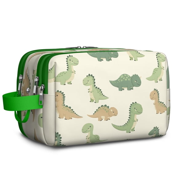 Toiletries Bag,Cartoon Dinosaurs Mens Womens Toiletry Bag Bathroom Bag,Waterproof Toiletry Travel Bag Dopp Kit Shaving Bag 11x6.3x5.1 Inch