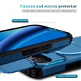 thumbnail image 3 of For Google Pixel 10a 6.3" With Invisible Fold Holder Stand, Magnetic Wireless Charging,Sliding Camera Casing,Shockproof Dropproof Tough Rugged Protective Case Cover,Blue,For Pixel 10a, 3 of 8