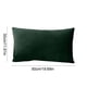 thumbnail image 3 of Funda de almohada de terciopelo - Verde 30x50cm - Funda de cojín de poliéster suave con cierre de cremallera, 3 of 6