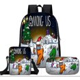 thumbnail image 1 of Among Us Visor Backpack Kids Rucksack Crewmate Back To School Bag A, 1 of 1