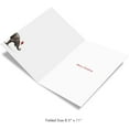 thumbnail image 2 of J6547EXSG Jumbo Christmas Card: Yuletide Zoo Yoga Featuring Fun and Flexible Zoo Animals Practicing Yoga Poses While Wearing Christmas Hats,With Envelope (Extra Large Version: 8.5'' x 11''), 2 of 8