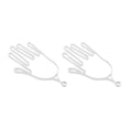 thumbnail image 1 of Almencla 2x Support de Gants de Golf pour Entretien Extérieur Blanc, 1 of 8