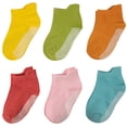 thumbnail image 3 of Dynadans Girls' Boys' Non-Slip Socks with Grip 12 Pairs Cotton Ankle Socks for Infant/Toddler/Kids, 3 of 7