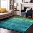 thumbnail image 7 of Addison Rugs Mayfield Premium Machine Washable Transitional Stripes Teal Rectangle Rug, 8' X 10' Machine Washable Transitional Stripes Teal Oversized Sherpa Throw Blanket, 7 of 7