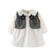 thumbnail image 1 of Vestido Para Niñas, Ropa Para Niñas Pequeñas, Conjunto De Falda A Cuadros Para Niños Pequeños, Chaqueta De Manga Larga, Abrigo, Vestido De Fiesta Negro Odeerbi LM103-4490, 1 of 7