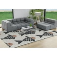 thumbnail image 4 of Simply Daisy 8' x 10' Fish Tales Nautical Chenille Rug, Mauve, 4 of 4