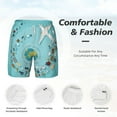 thumbnail image 4 of Kdxio Travelling On Airplane Print Men'S Swim Trunks With Compression Liner 7 Inch Inseam Quick Dry Swim Shorts, 4 of 7