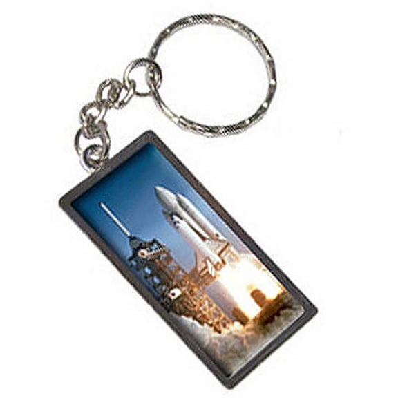 Space Shuttle Launch Spaceship Columbia Keychain Key Chain Ring